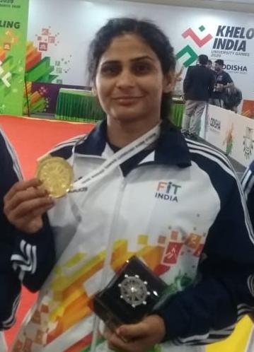 Gwalior female wrestler Rani Rana won gold