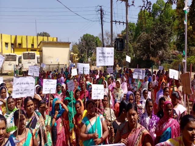 Health committee members held rally