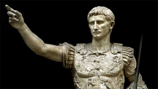 The king Augustus caused the day to decline in February