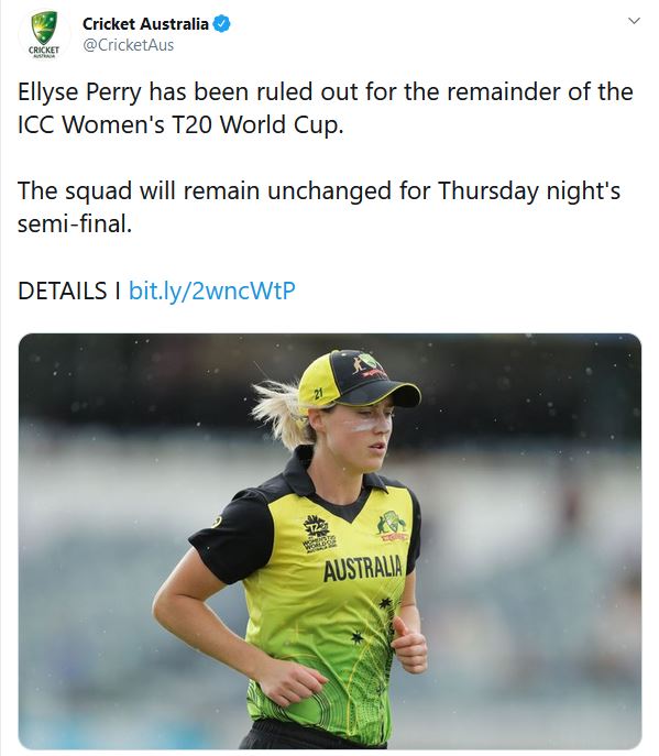 Ellyse Perry, Women's T20 World Cup 2020