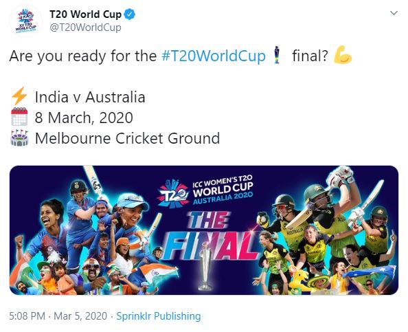 T20 WC Tweet.