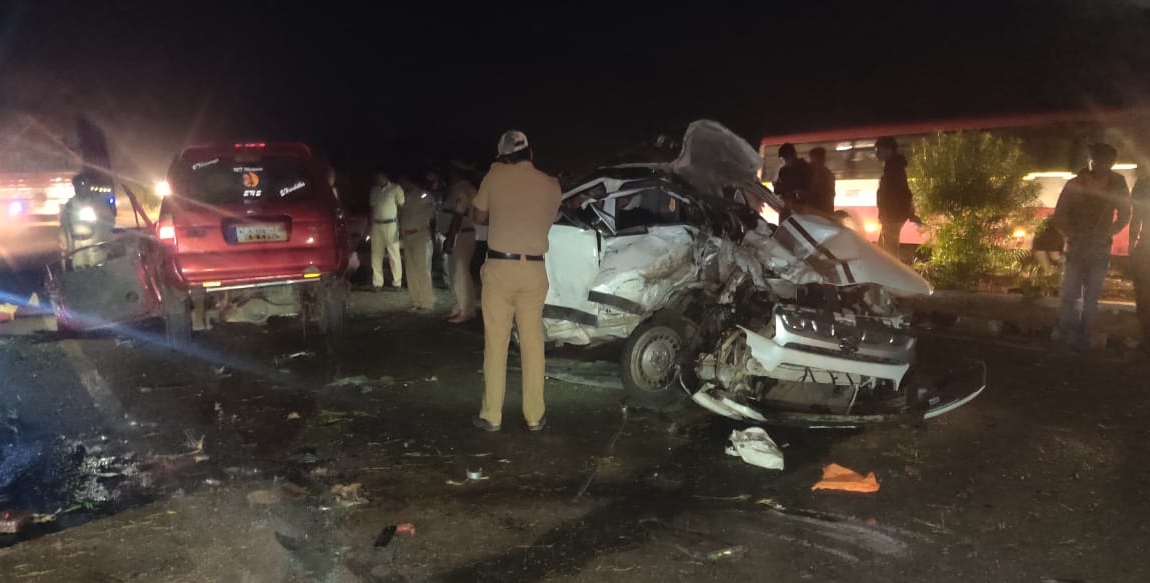 car accident in karnataka Tumkur