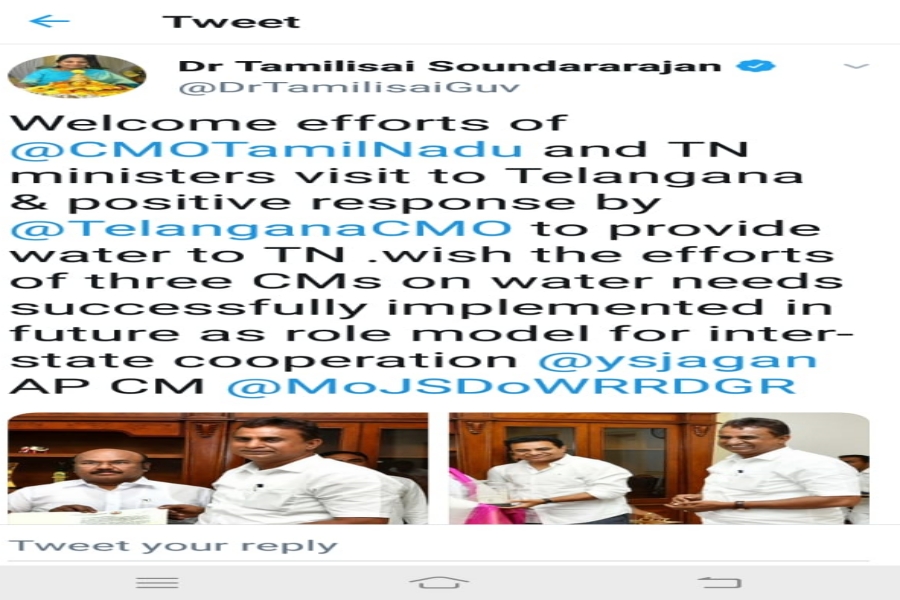 minister-ktr-governor-thamilisai-responded-on-kcr-decision-on-tamilnadu-water-problem