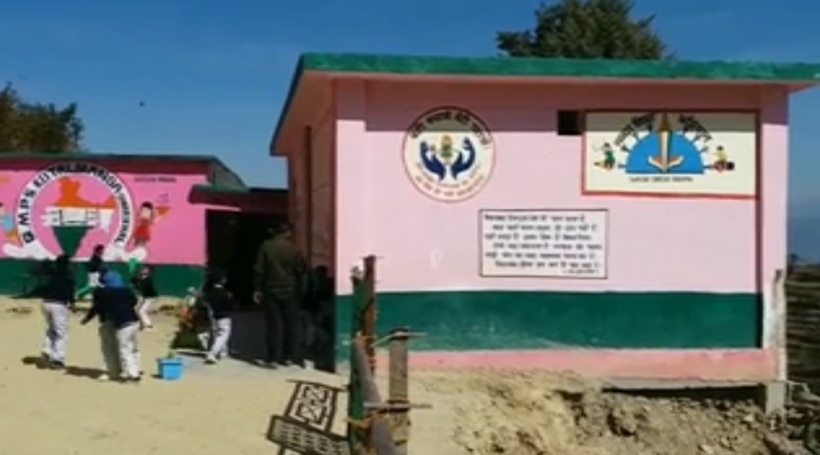 Situated on a hilltop, the school may collapse any day if faced with a landslide