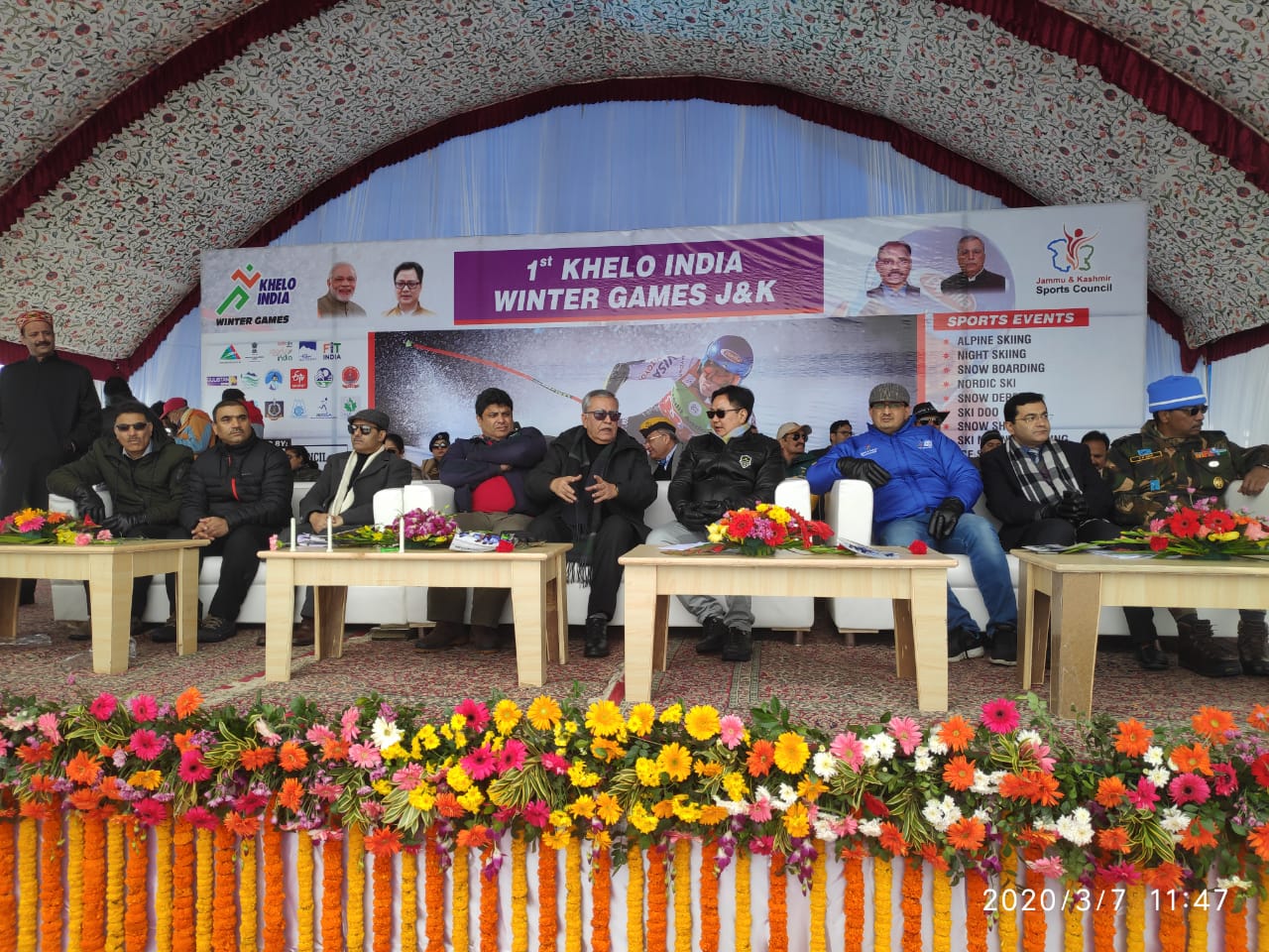 Union Minister for Youth Affairs,  Kiren Rijiju,  Gulmarg