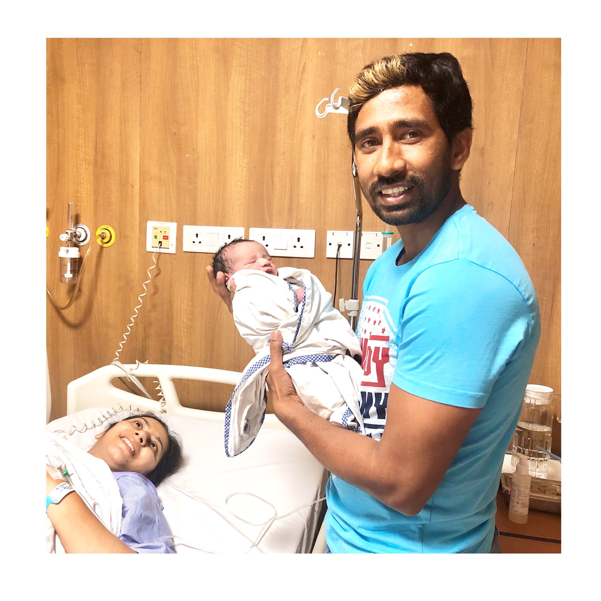 Indian Cricketer Wriddhiman Saha blessed with a boy on march 6th, 2020