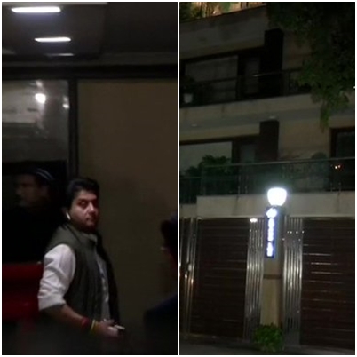 Jyotiraditya Scindia reaches his residence