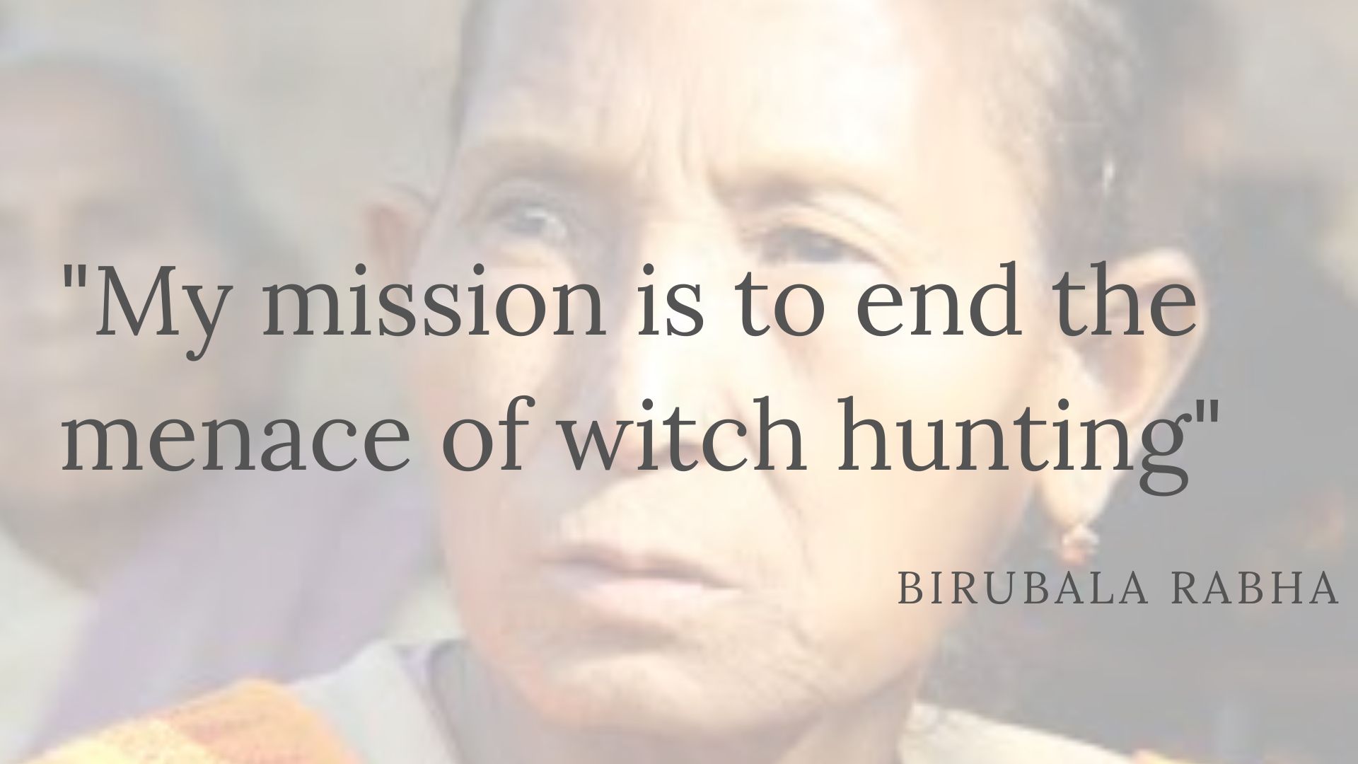 Birubala Rabha aims to end the practice of 'witch-hunting'