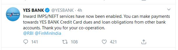 yes bank services