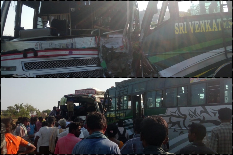 two died in bus-byke accident