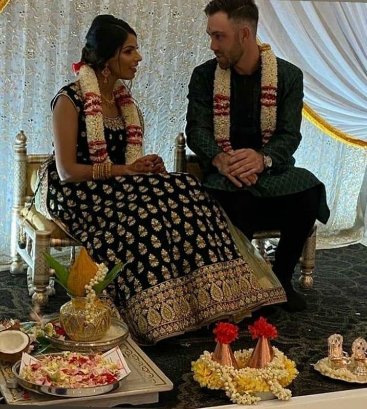 Glenn Maxwell’s fiancée Vini Raman shares photo from their Indian engagement