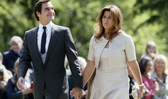 Roger Federer and wife