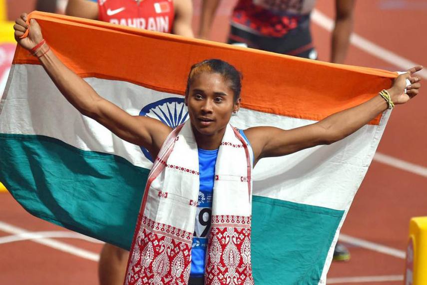 Hima Das donates