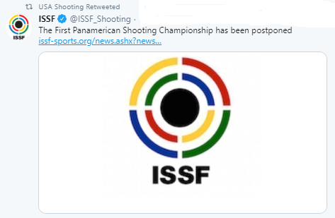 Panamerican Shooting Championship postponed