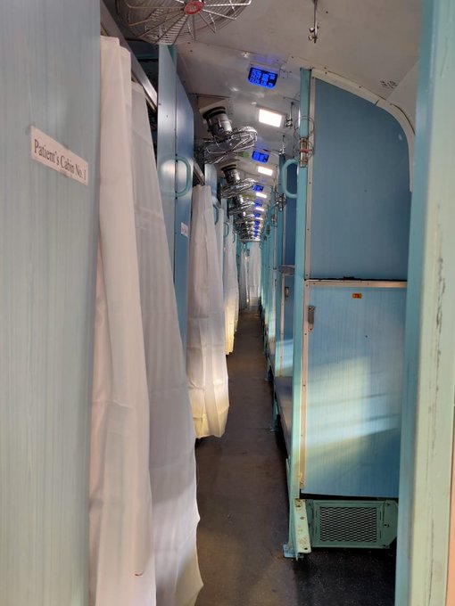 Indian Railways turns train coaches into isolation wards for COVID-19 patients