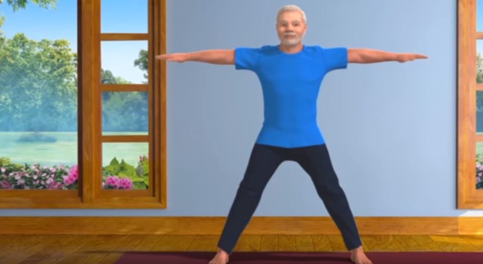 Yoga video in Kashmiri language