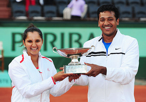 Sania Mirza, Mahesh bhupati, French open