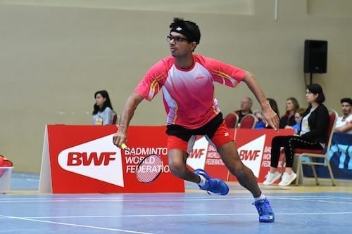 Yathiraj, during 2016 Asian Para-Badminton Championships