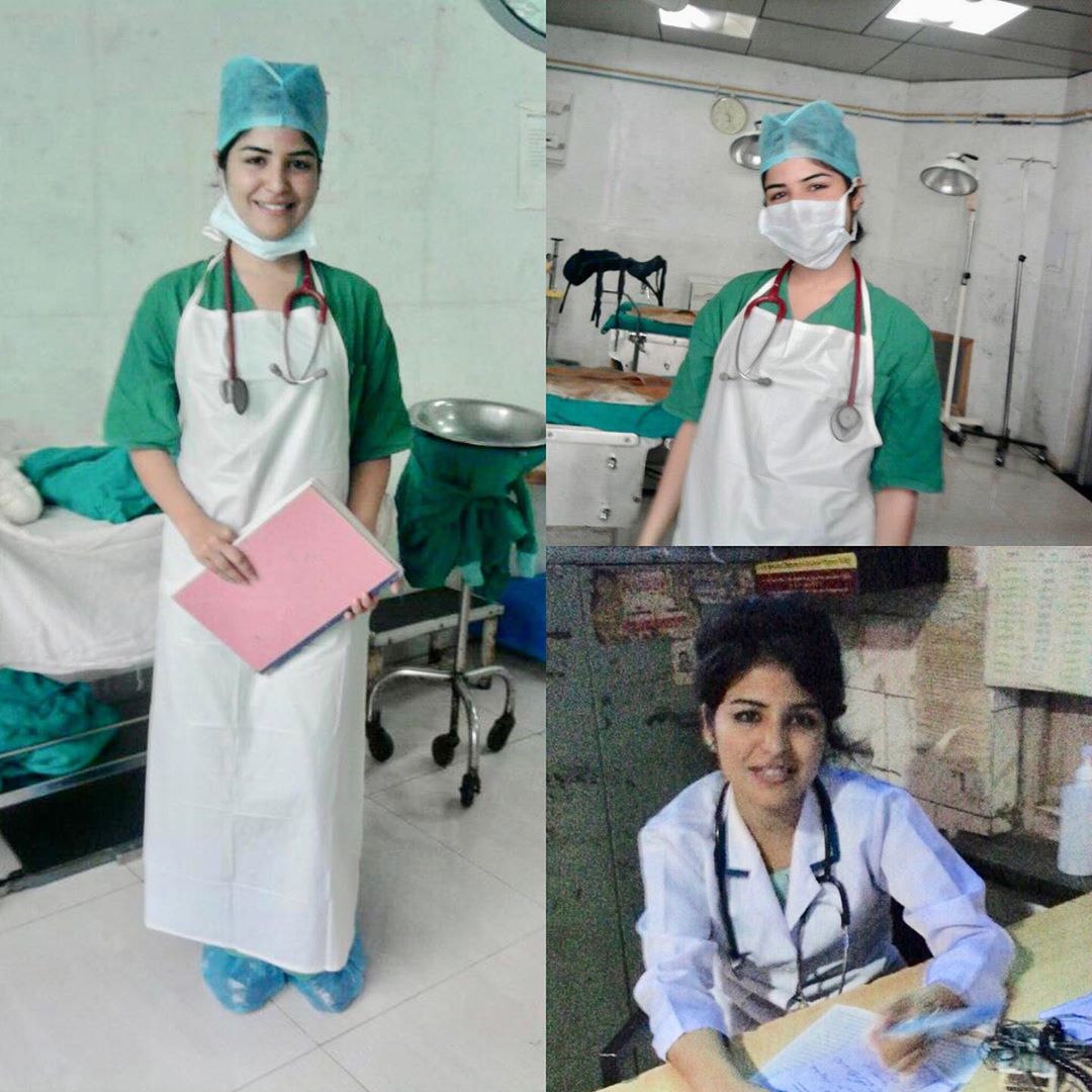 Bollywood actress Shikha Malhotra turned as a nurse