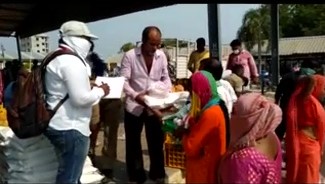 vegitables distribution by ycp due to lockdown effect