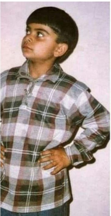 kohli childhood photo