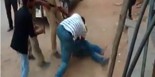 Telangana constable suspended for thrashing man