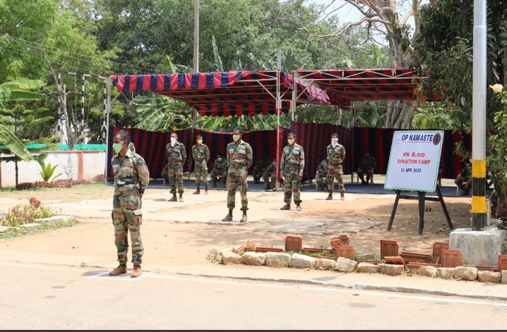 blood_donation by soldiers in bengaluru