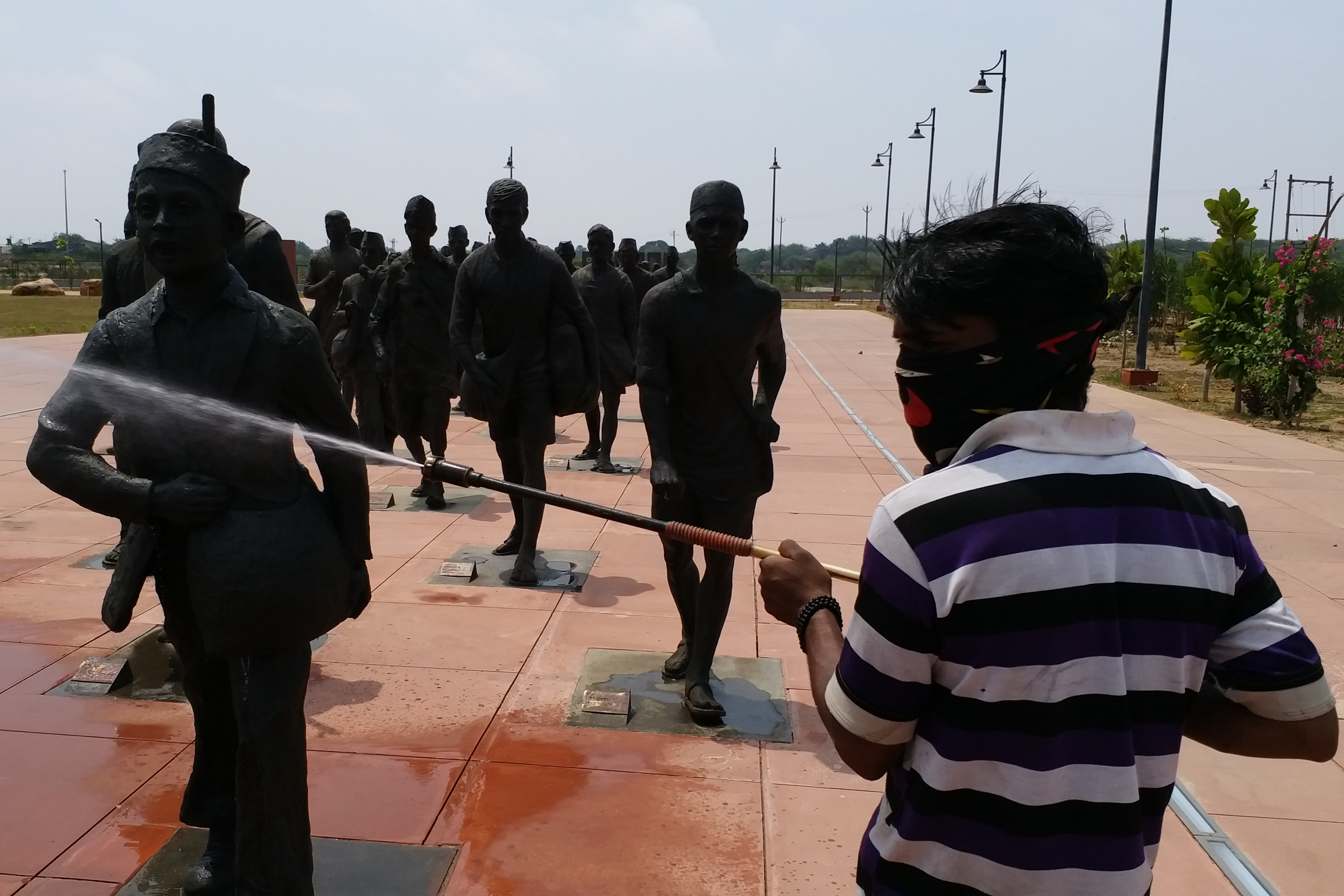 gandhi memorial sanitized in navsari