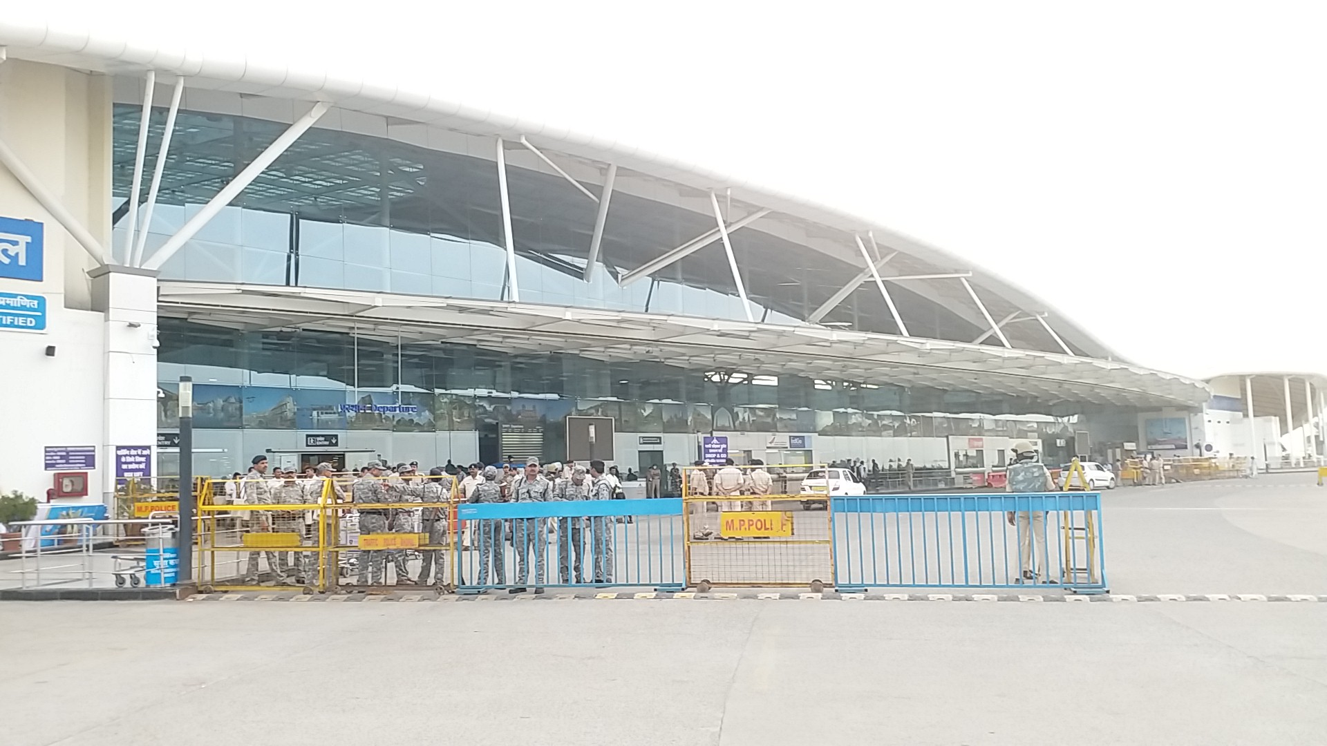 Silence in the airport due to lockdown