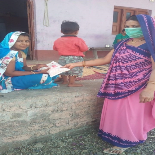 Anganwadi workers fighting against Corona