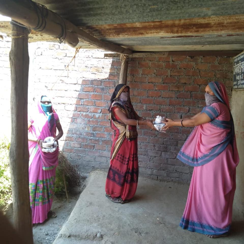 Anganwadi workers fighting against Corona