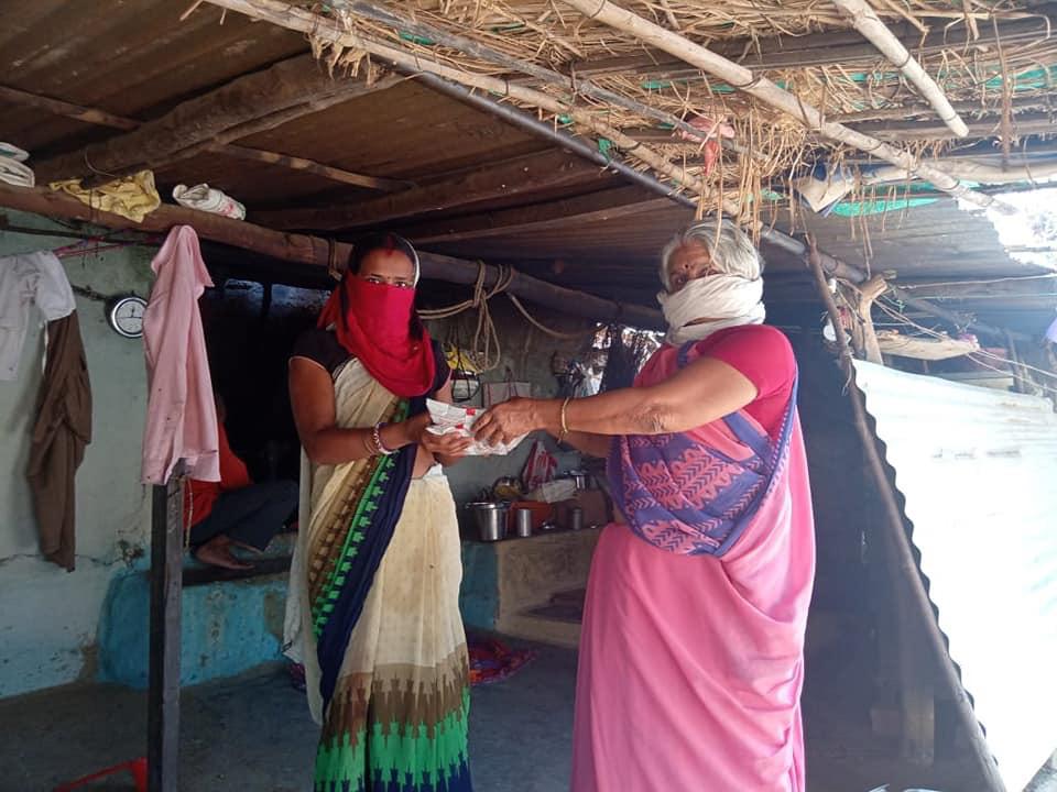 Anganwadi workers fighting against Corona