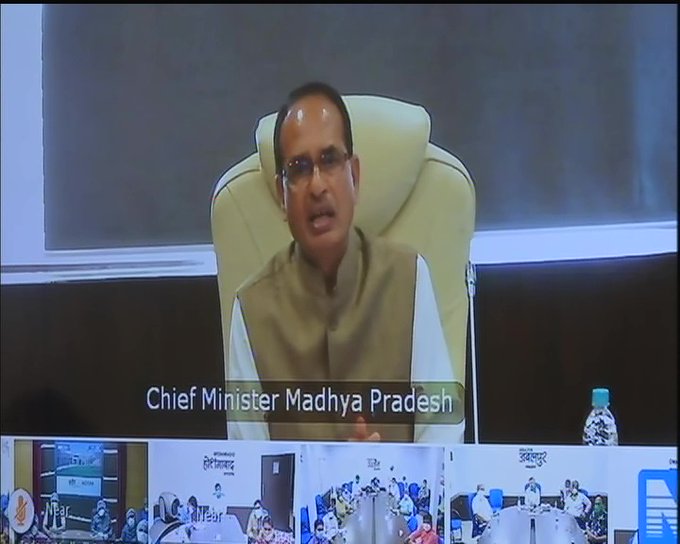 Video conference of CM Shivraj