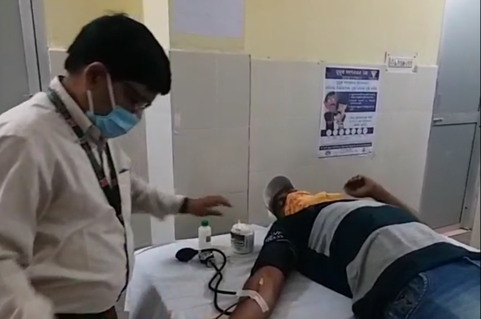 Blood donation camp organized in sambalpur