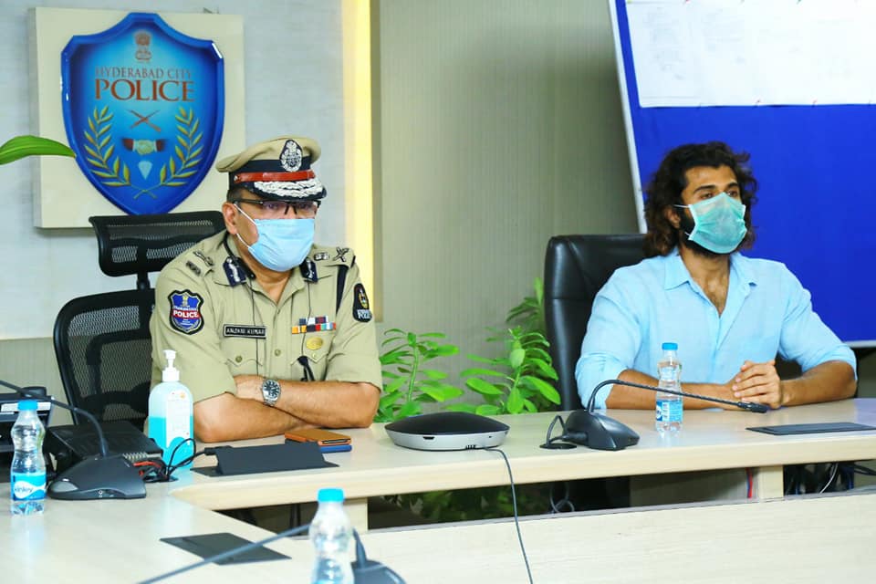 HERO VIJAY DEVARAKONDA with cp anjani kumar