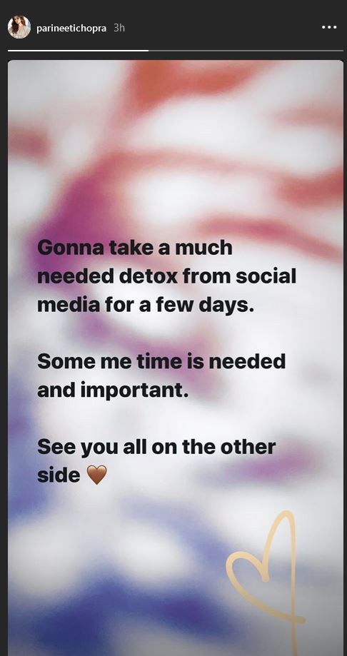 Gonna take 'much needed detox' from social media: Parineeti