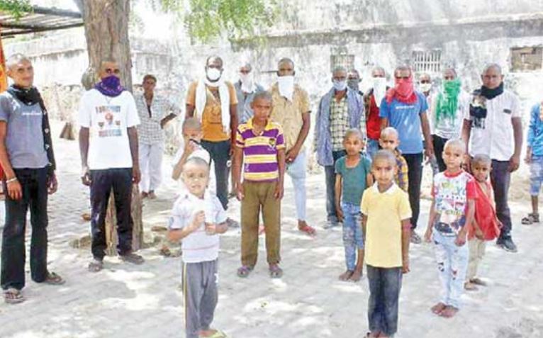 mayapur villagers take off their hair to identify new comer in  ajmer, rajastan