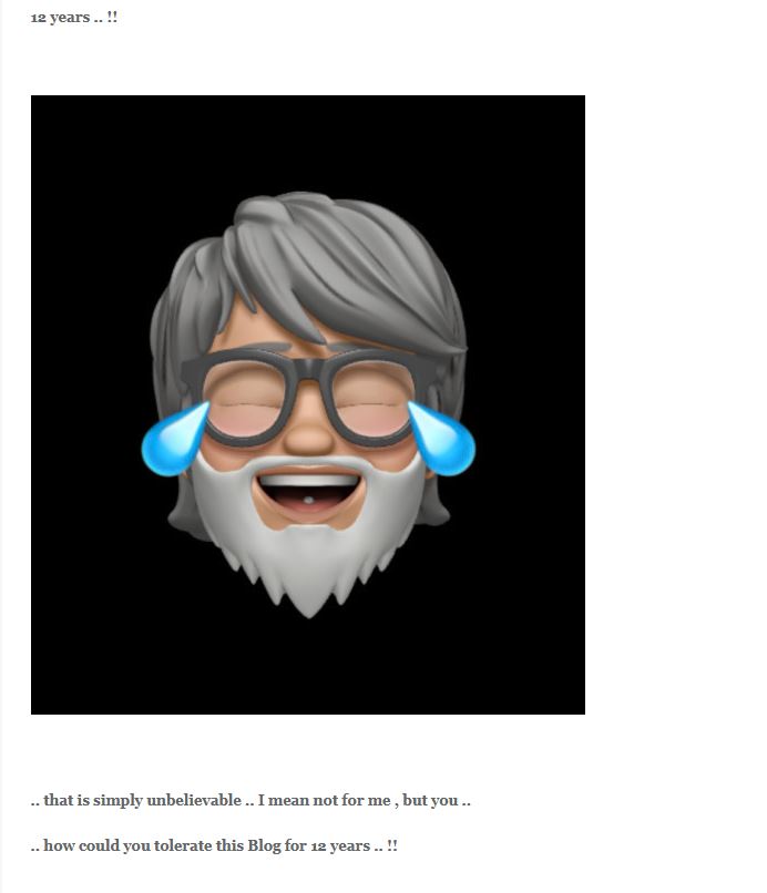 Amitabh's blog completed 12 years