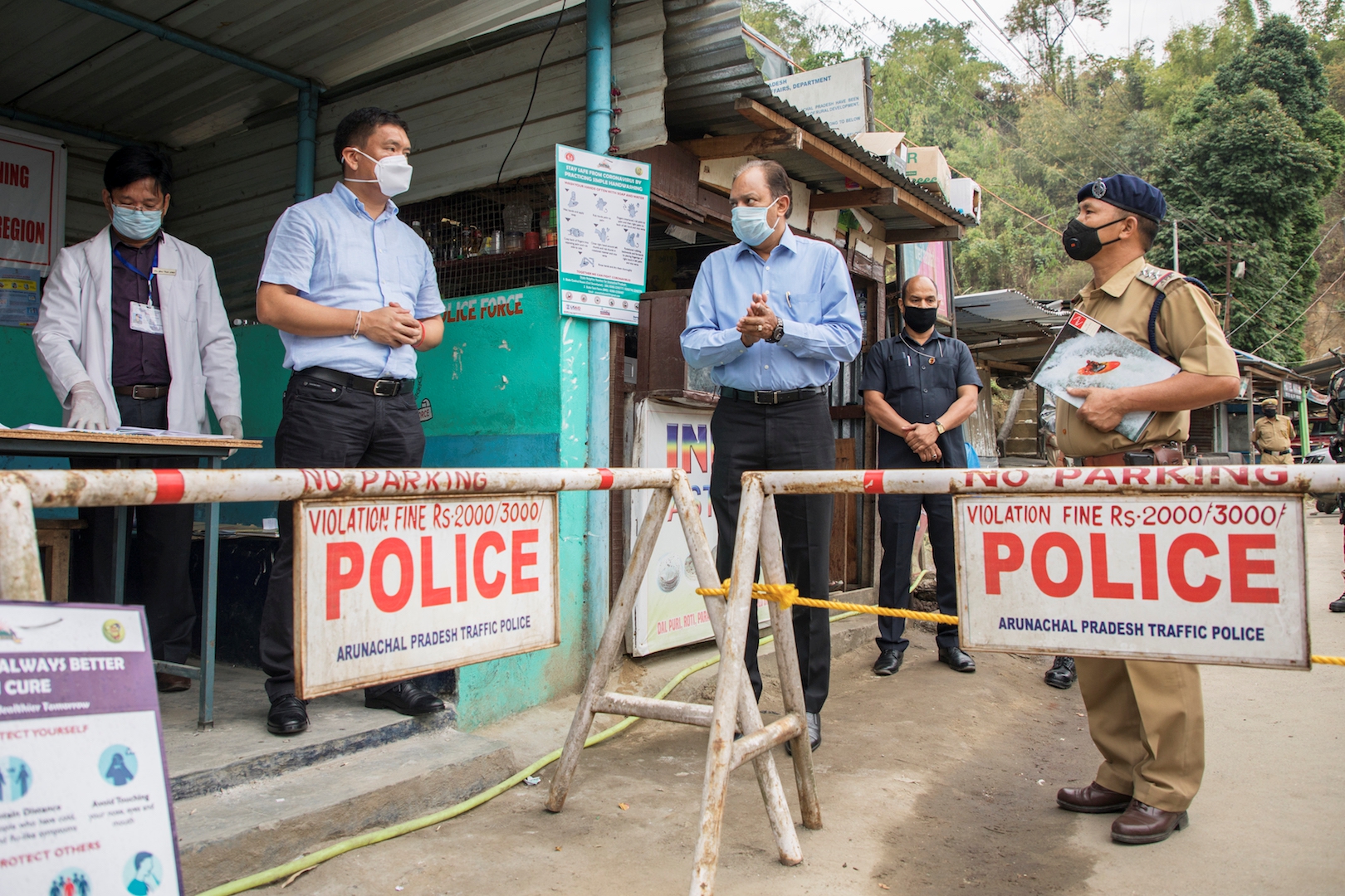 Pema Khandu inspected Assam Arunachal Check Post