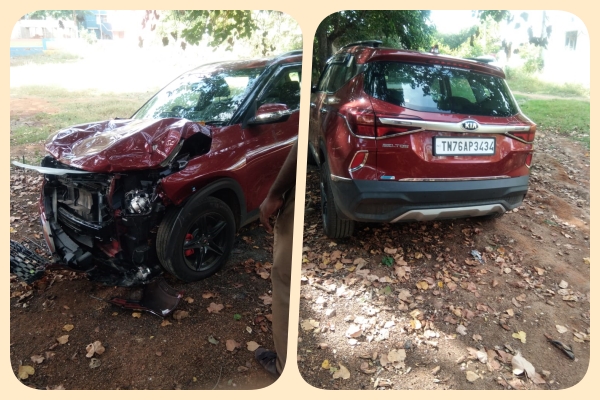 தென்காசி கார் விபத்து  கார் விபத்து  Tenkasi Car Accident  Car Accident  TamilNadu Car Accident  தமிழ்நாடு கார் விபத்து