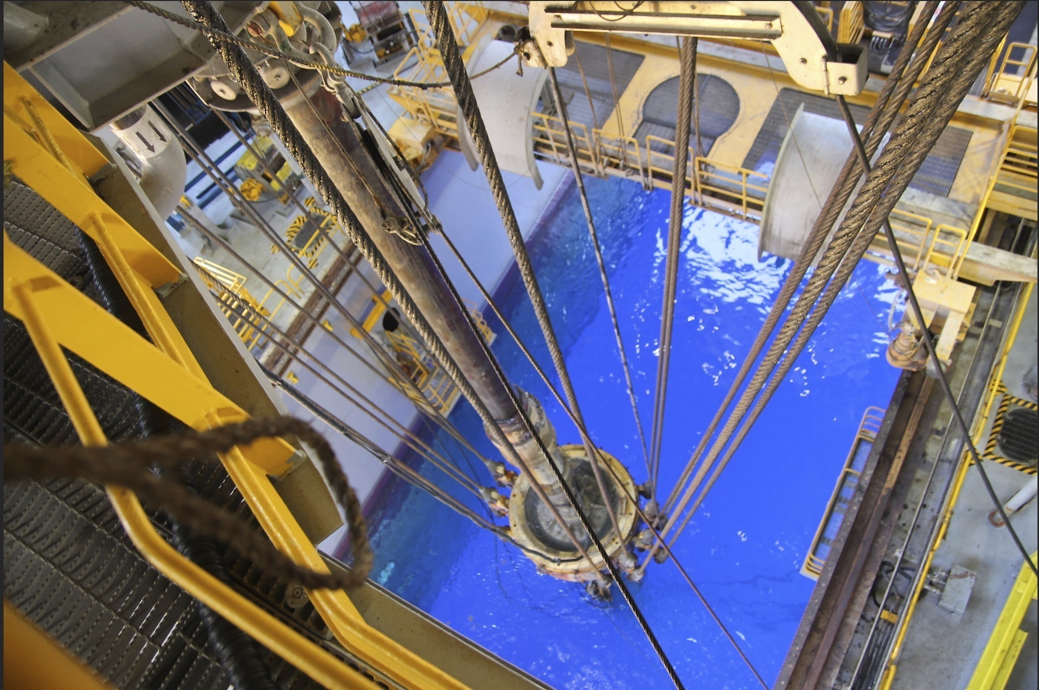 In this July 13, 2017, released by the U.S. Bureau of Safety and Environmental Enforcement, An oil industry facility in the Gulf of Mexico is seen.