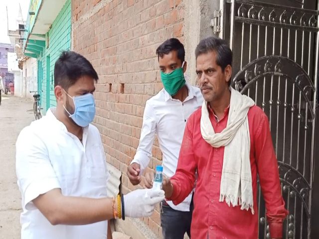 MLA distributes masks and sanitizers