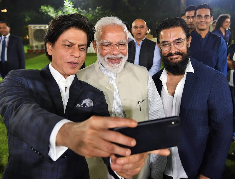 Bollywood celebs at PM Modi discussion