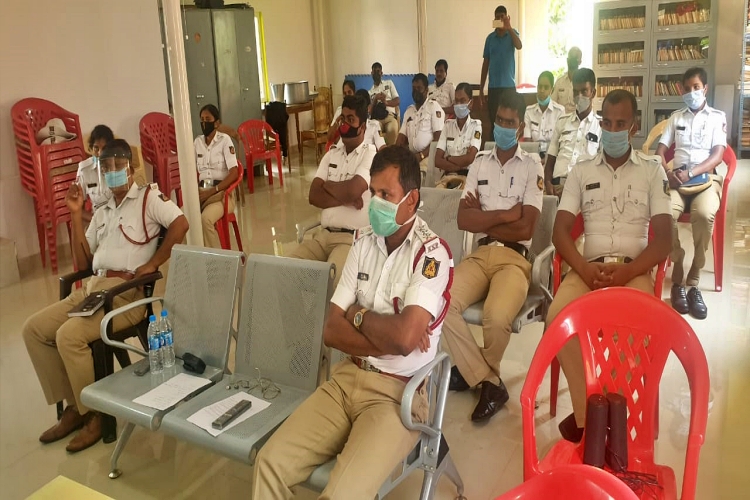 Police conducting video conferencing through a banned zoom app