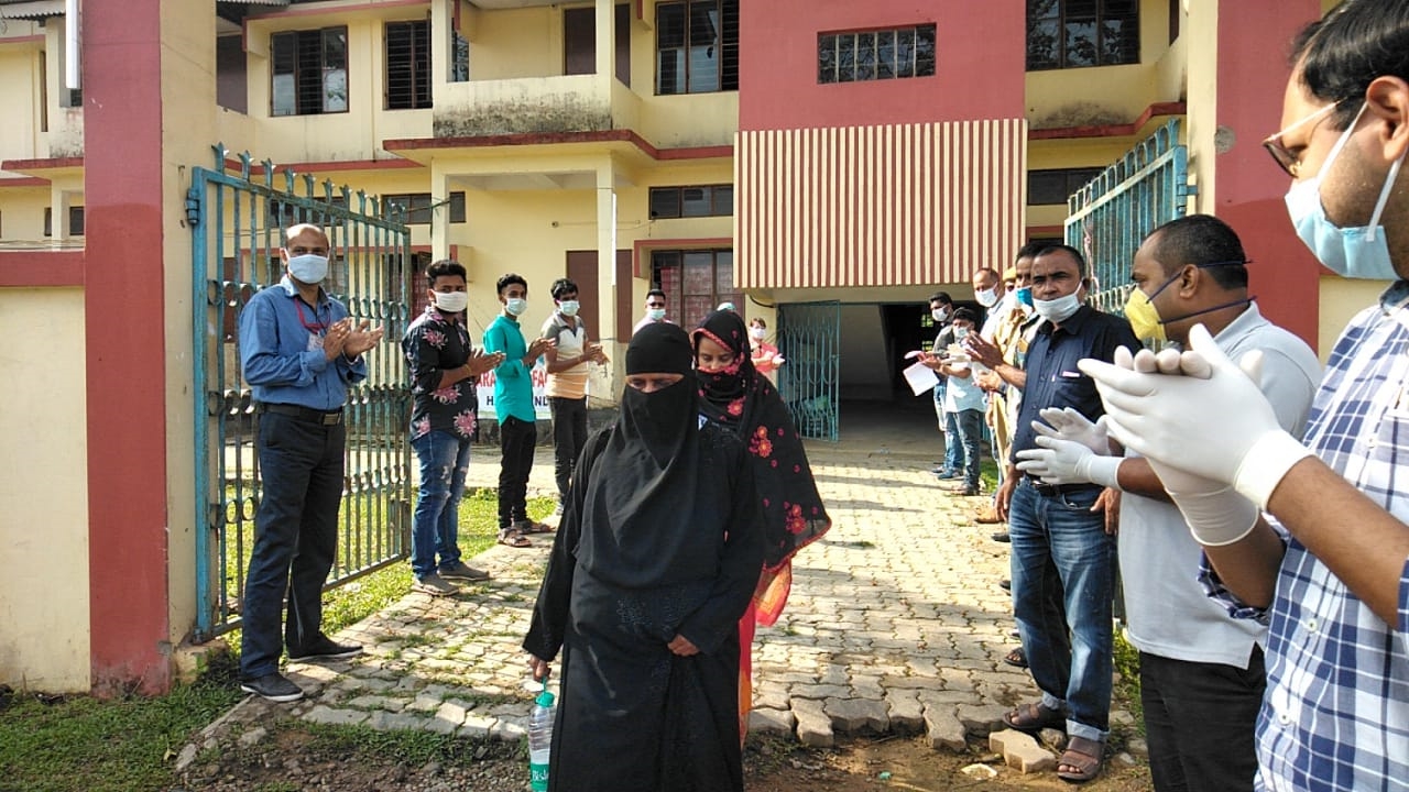 Family got release from Quarantine center at Hailakandi