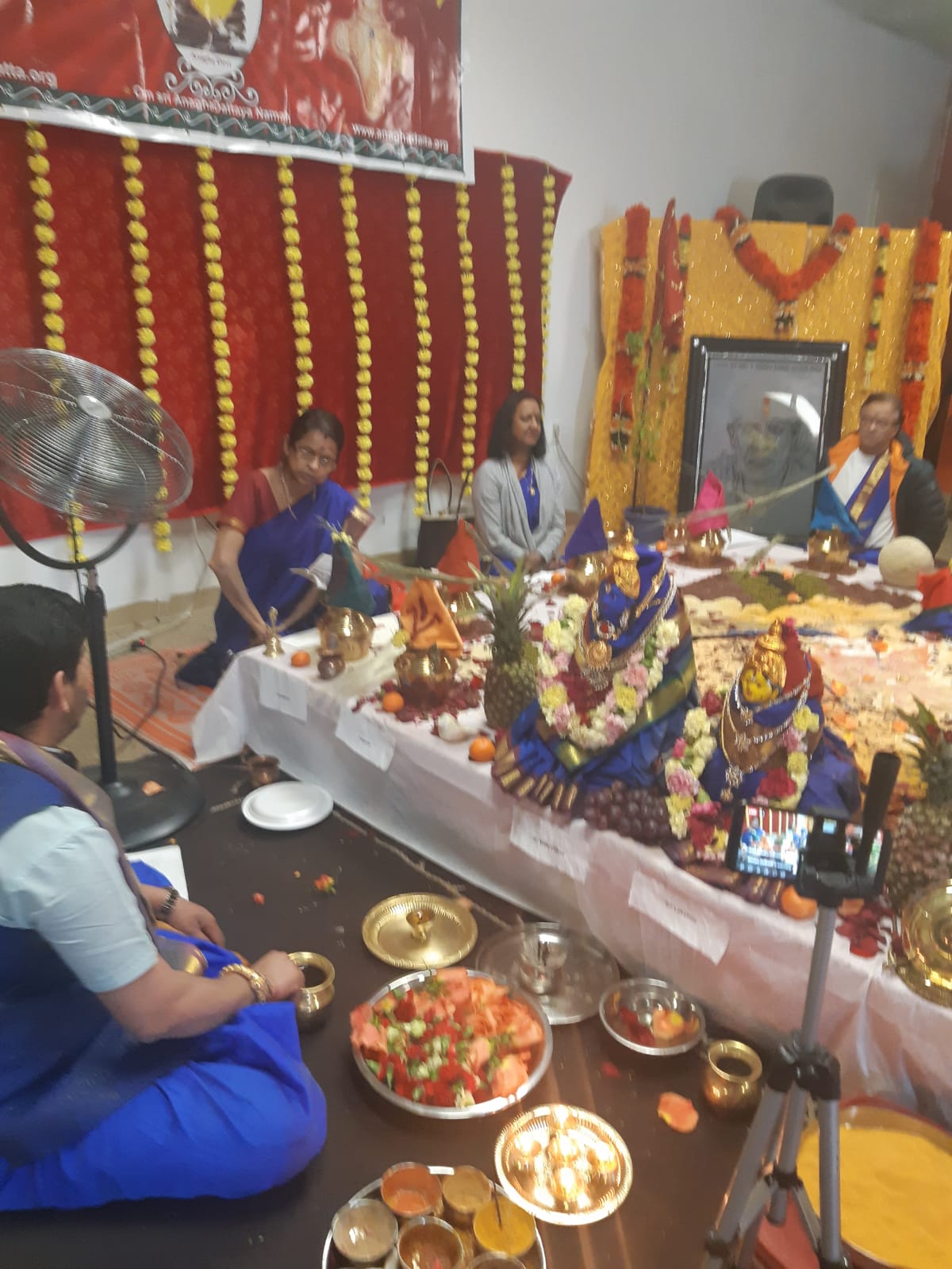 shri-maha-vishnu-sudarshana-yagam-conducted-at-the-sri-anagha-dutta-society-in-calgary-canada