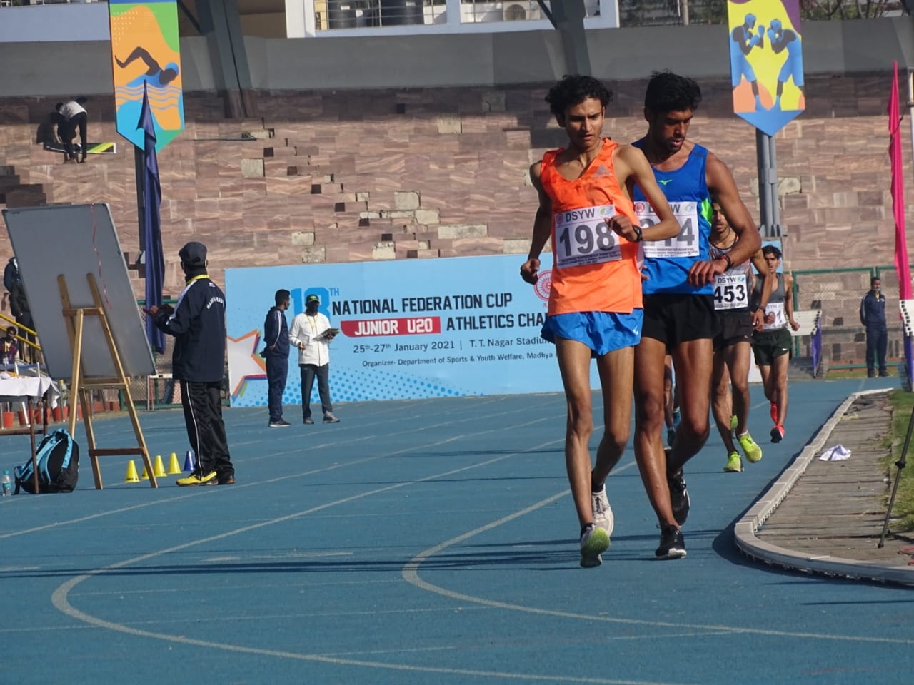 Amit Khatri, national u-20 record,  10000m race walk, Bhopal