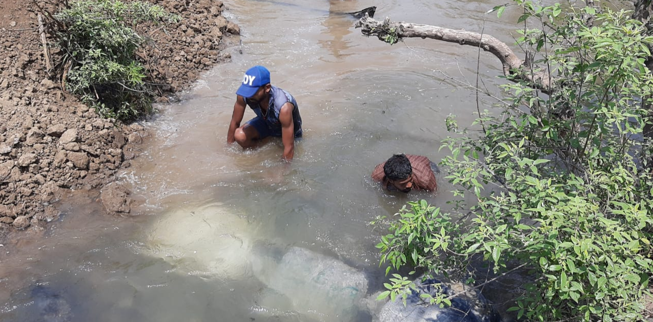 SECL released water from mine into pond in korba