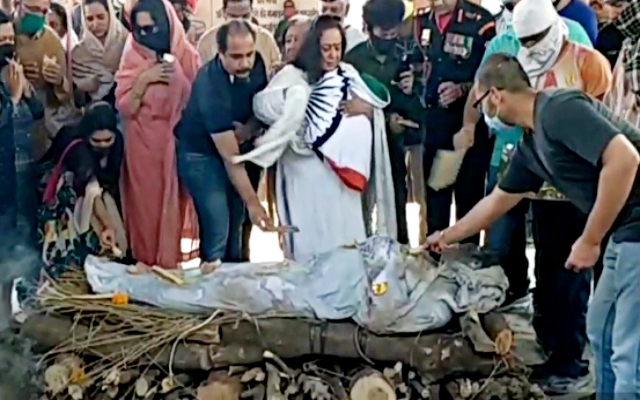 martyr colonel ashutosh sharma cremated in jaipur