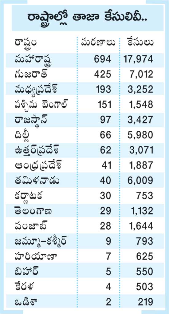 state wise cases